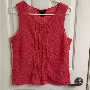 Pink Alfani tank top size large